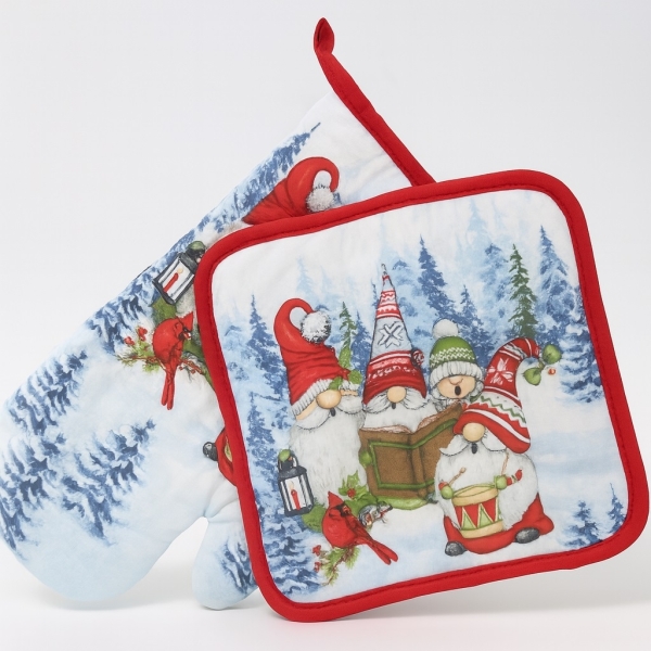 Rukavice & chňapka, SOM07, vánoční