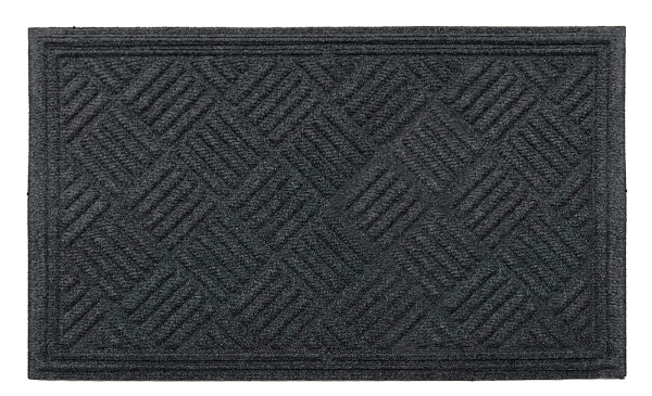 Rohož guma & pp, Velvet, šedá, 45x75 cm