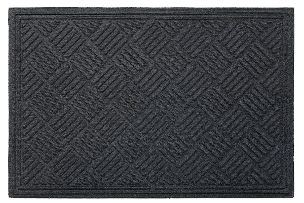 Rohož guma & pp, Velvet, šedá, 60x90 cm