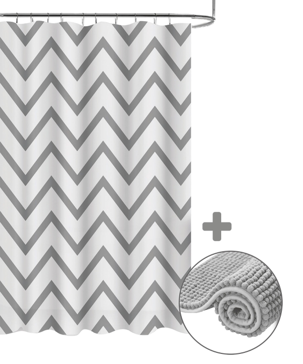 Závěs koupelnový PEVA s předložkou CHENILL 1