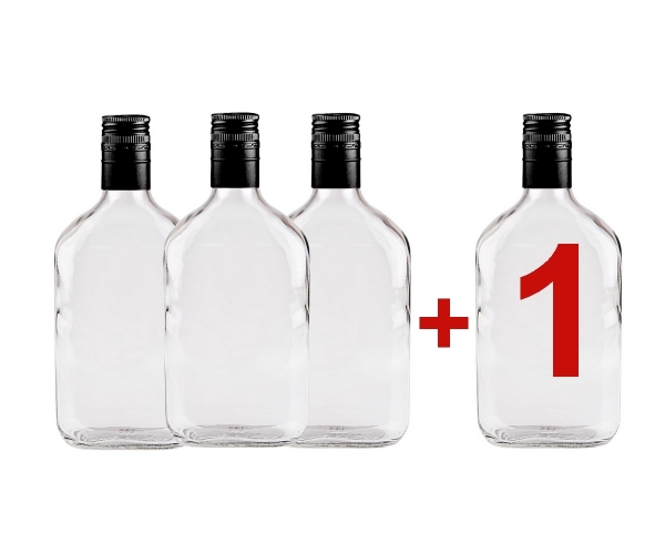 Láhev, 3+1 zdarma, Placatka 350 ml