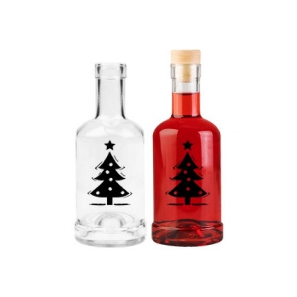 Láhev Gin, 250 ml, stromeček, černá