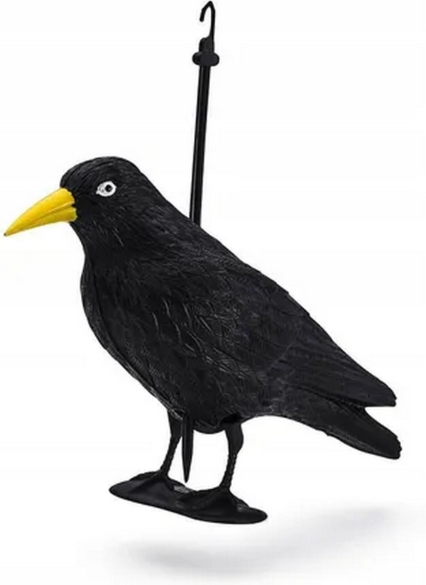 Plašič ptactva Havran, závěsný, 40x13x20 cm