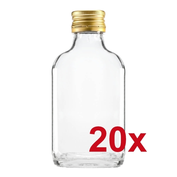 Láhev, Placatka 100 ml, 20 ks