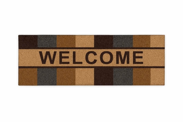 Rohož PVC & kokos, Welcome, 25x75 cm